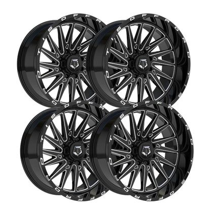 TIS 547BM 20x10 -25 6x139.7 4pcs | Fits GMC Sierra 1500 | Free TPMS Sensors or Lug Nuts