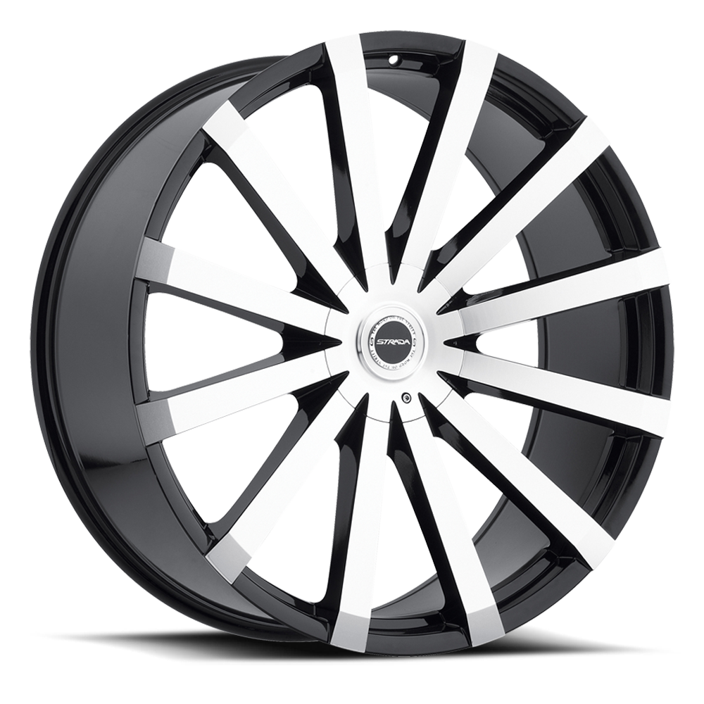 STRADA S50 GABBIA 26X10 30MM 6X135/6X139.7 GLOSS BLACK MACHINED | S50660730GBM