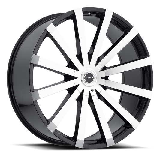STRADA S50 GABBIA 22X9.5 30MM 6X135/6X139.7 GLOSS BLACK MACHINED | S50260730DGBM