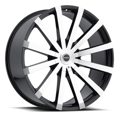 STRADA S50 GABBIA 22X8.5 35MM 5X114.3/5X127 GLOSS BLACK MACHINED | S50250335GBM