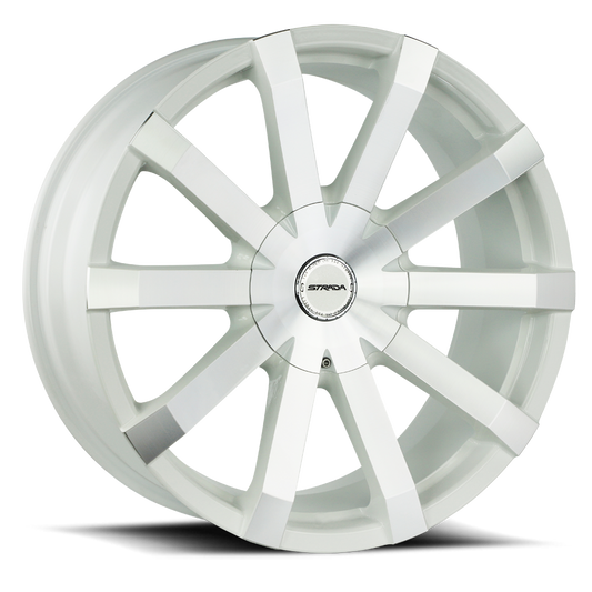 STRADA S50 GABBIA 20X8.5 35MM 5X114.3/5X120 WHITE MACHINED | S50050135WM