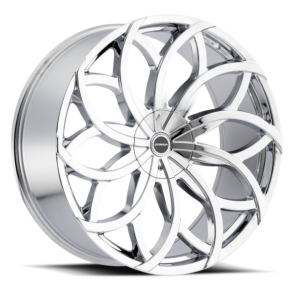 STRADA S61 HURACAN 22X9.5 30MM 6X135/6X139.7 CHROME | S61260730