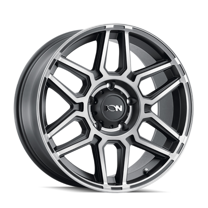 ION 146 20X10 -19 5x127 MATTE BLACK W/MACHINED DART TINT