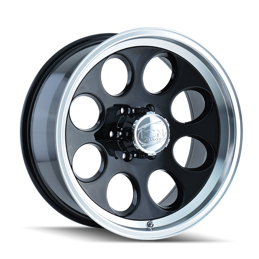 ION 171 17X9 0 8x165.1 BLACK/MACHINED