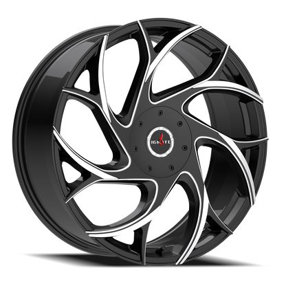 IGNITE G02 INFERNO 24X8.5 35MM 5X114.3/5X120 GLOSS BLACK MILLED TIPS | G0248550135GBMLT