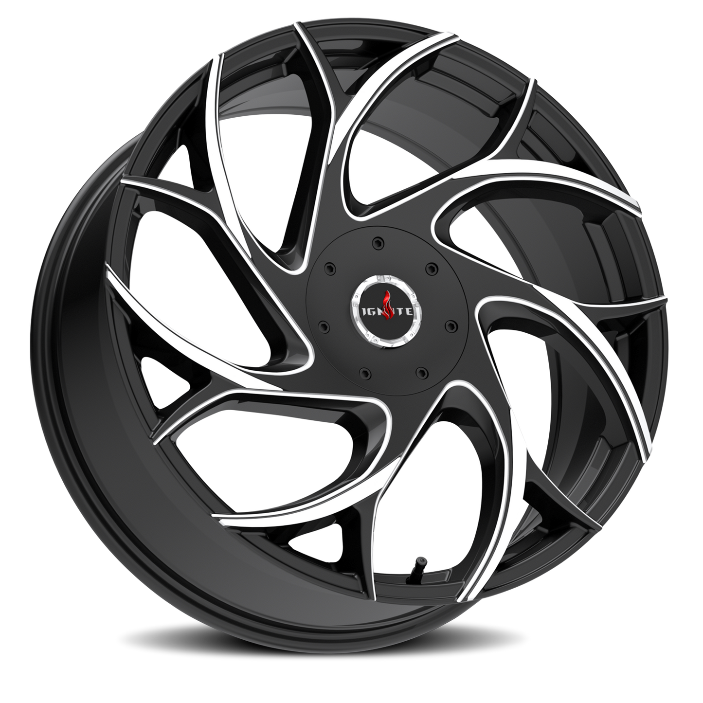 IGNITE G02 INFERNO 24X9.5 15MM 5X115/5X120 GLOSS BLACK MILLED TIPS | G0249551615GBMLT
