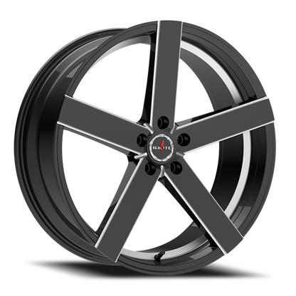 IGNITE G02 INFERNO 24X8.5 35MM 5X112/5X115 GLOSS BLACK MILLED | G0248550235GBML