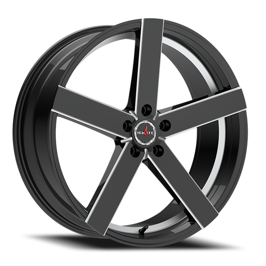 IGNITE G02 INFERNO 24X8.5 35MM 5X112/5X115 GLOSS BLACK MILLED | G0248550235GBML
