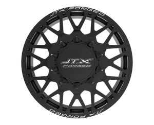 JTX FORGED COMBAT DUALLY SERIES (SET OF 6) 24x8.25 BLACK