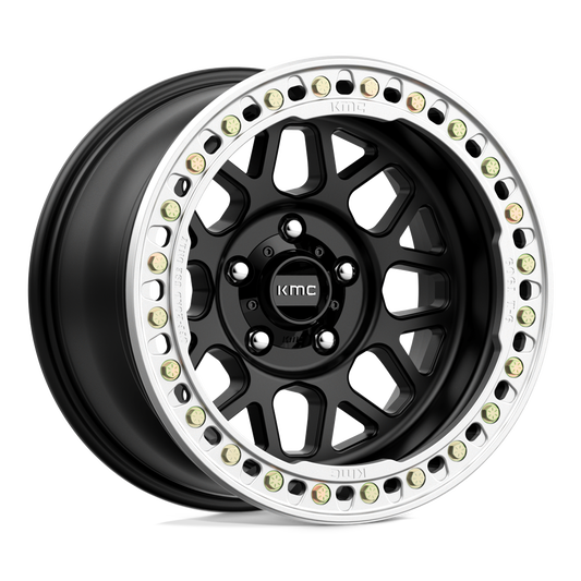 KMC KM235 GRENADE CRAWL BEADLOCK 18X9 -24 5X127 SATIN BLACK