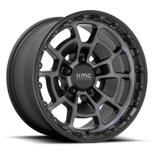 KMC KM718 SUMMIT 16X8 0 6X139.7/6X5.5 Satin Black With Gray Tint