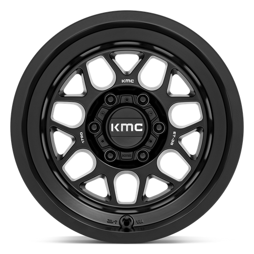 KMC KM725 TERRA 17X9 -38 6X139.7/6X5.5 Satin Black
