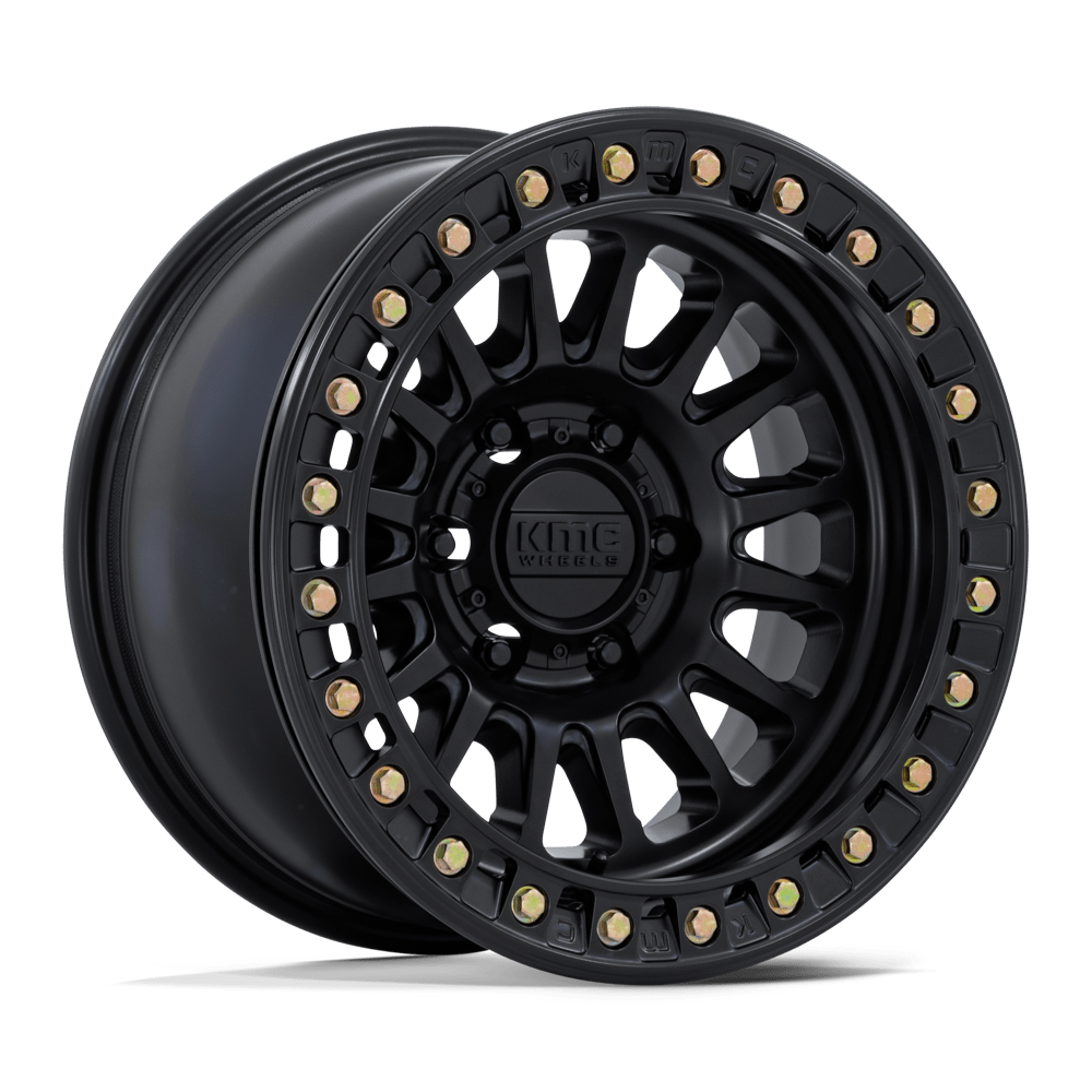 Kmc KM239 IMPACT BEADLOCK - 17x9 25mm 0x0 MATTE BLACK Wheel | KM239MX17900M25