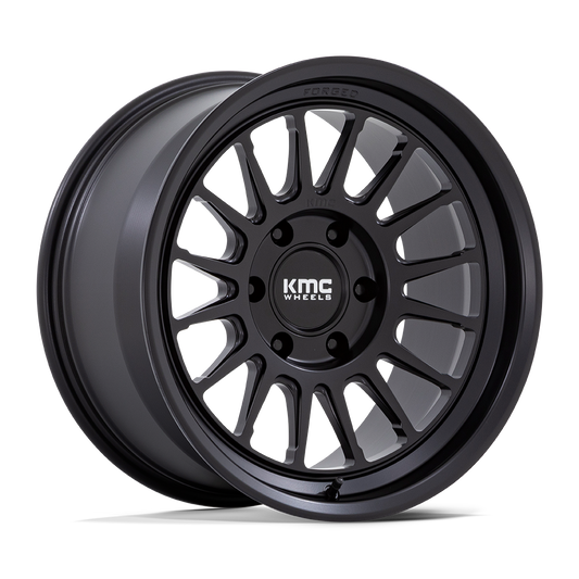 KMC KM447 IMPACT FORGED MONOBLOCK 18x9 0 6x135 SATIN BLACK