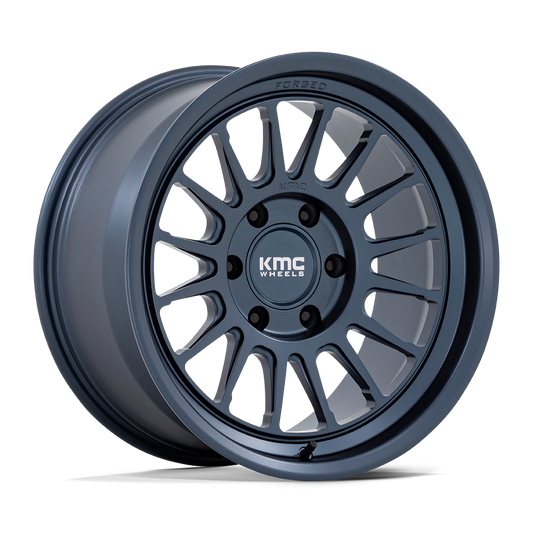 KMC KM447 IMPACT FORGED MONOBLOCK 17x8.5 -10 6x139.7 METALLIC BLUE