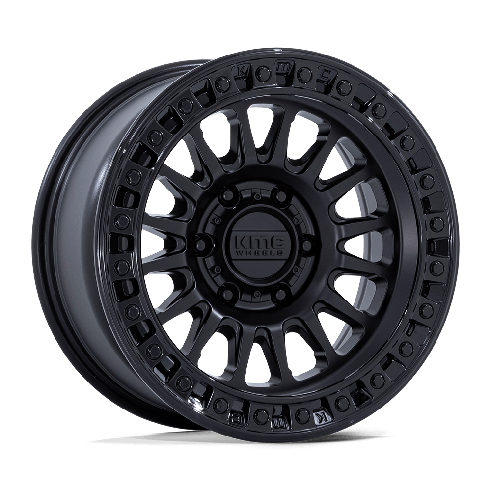 Kmc KM552 IMS - 17x8.5 25mm 6x139.7 MATTE BLACK W/ GLOSS BLACK LIP Wheel | KM552MB17856825
