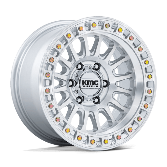 Kmc KM552 IMS - 18x9 0mm 8x165.1 GLOSS SILVER W/ MACHINED FACE Wheel | KM552SD18908000