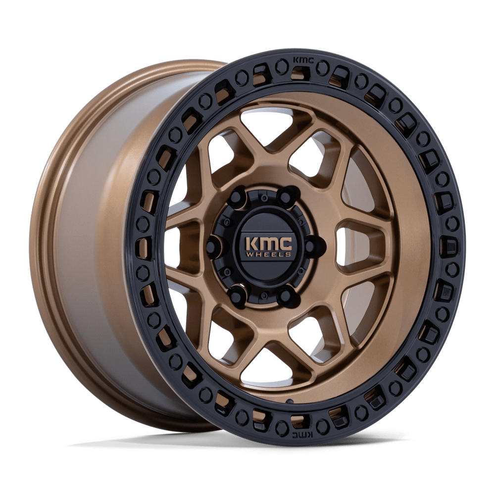 KMC KM553 TORX 17x8.5 0 6x135 MATTE BRONZE W GLOSS BLACK LIP