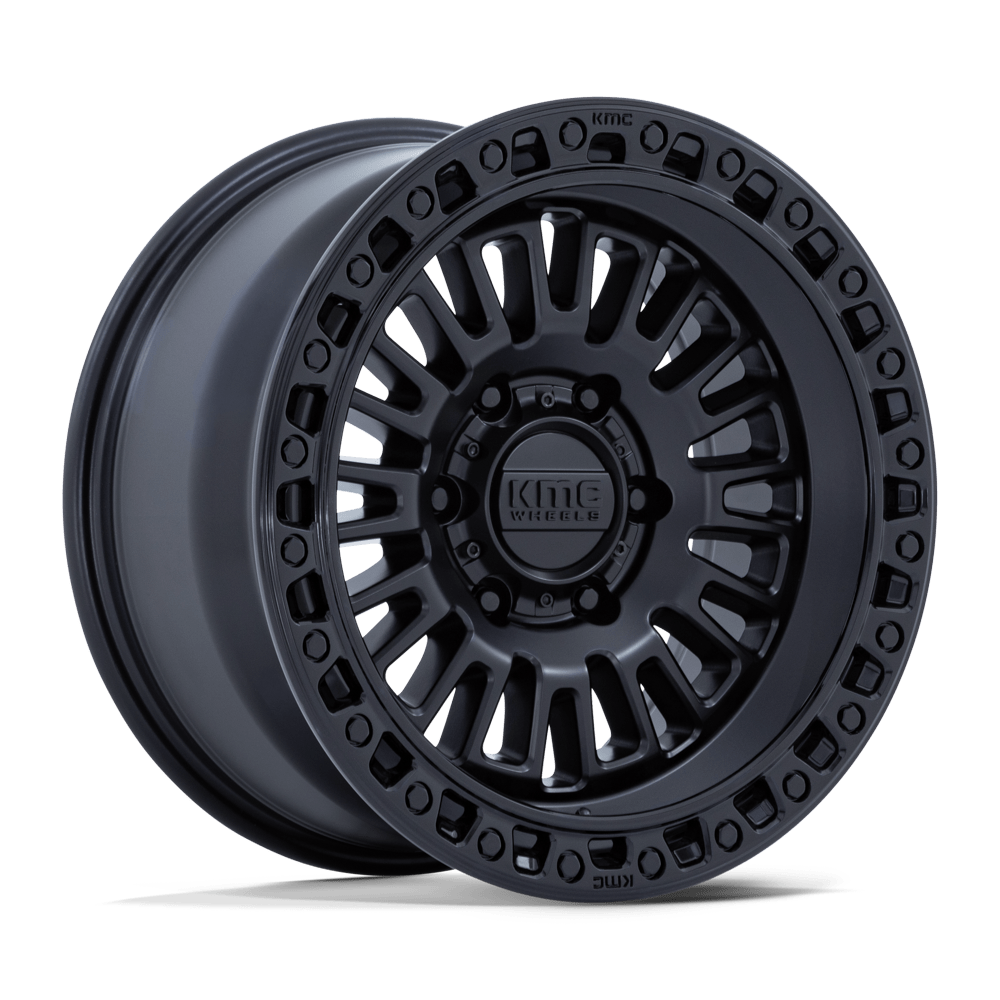 KMC KM554 AZTEC 17X8.5 0 6X135 MATTE BLACK W/ GLOSS BLACK LIP