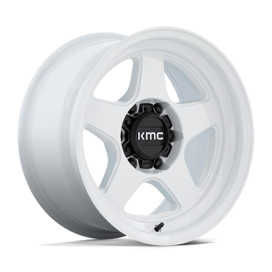 KMC KM728 LOBO 17X8.5 -10 6X139.7 GLOSS WHITE
