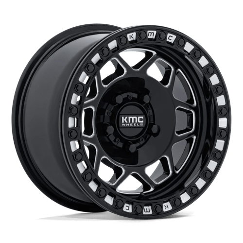 KMC POWERSPORTS KS241 TORX BEADLOCK 15X8 0 5X114.3 GLOSS BLACK MILLED