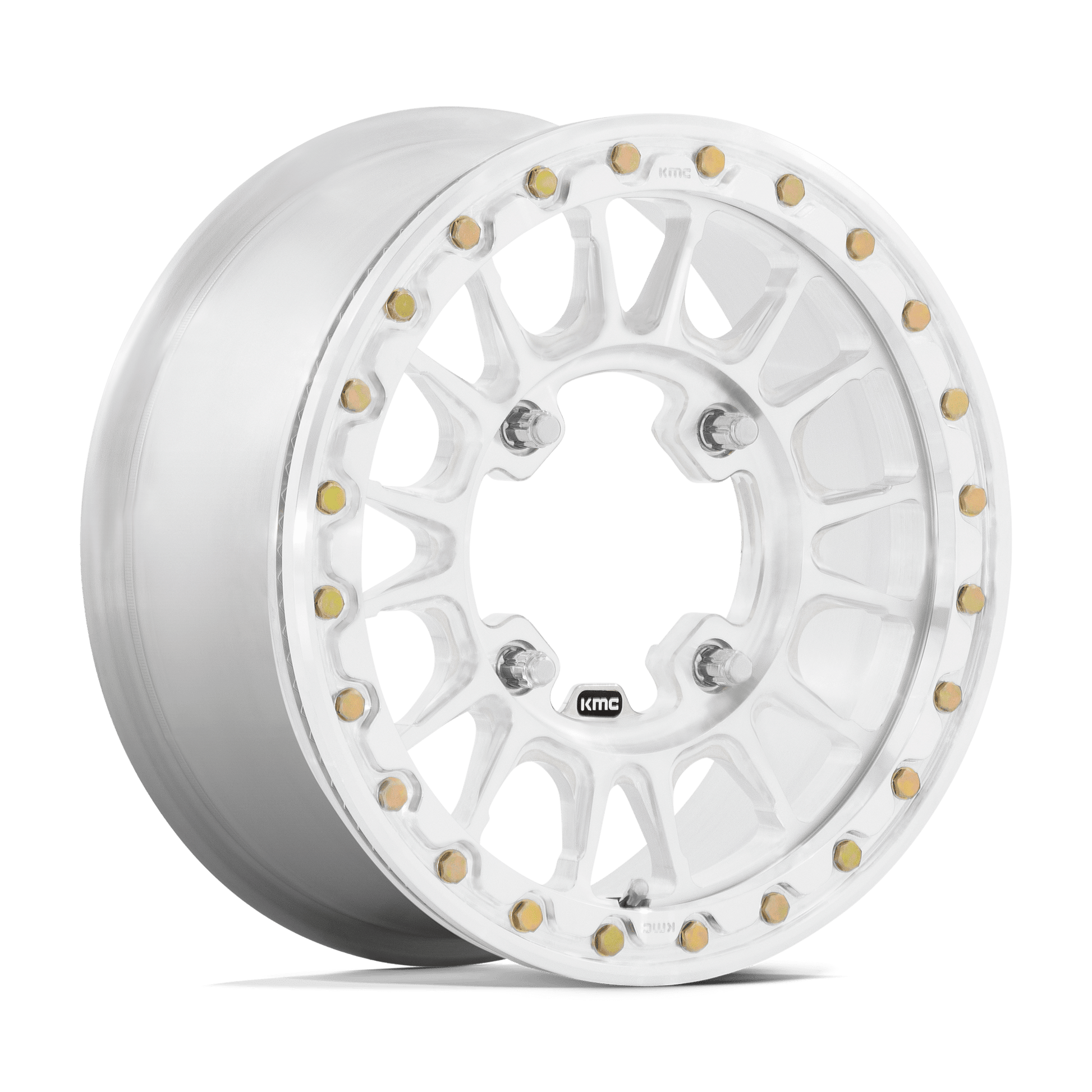 KMC POWERSPORTS KS436 IMPACT FORGED BEADLOCK 15x6 50 6x139.7 RAW MACHINED FORGED