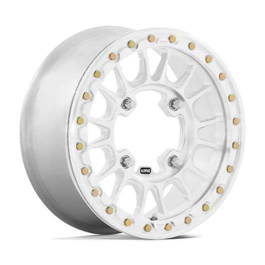 KMC POWERSPORTS KS436 IMPACT FORGED BEADLOCK 15x6 38 6x139.7 RAW MACHINED FORGED
