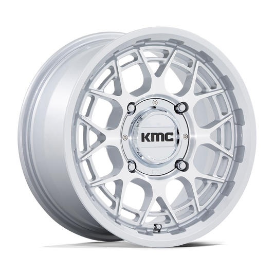 KMC POWERSPORTS KS139 TECHNIC UTV 15x7 38 5x114.3 GLOSS SILVER MACHINED
