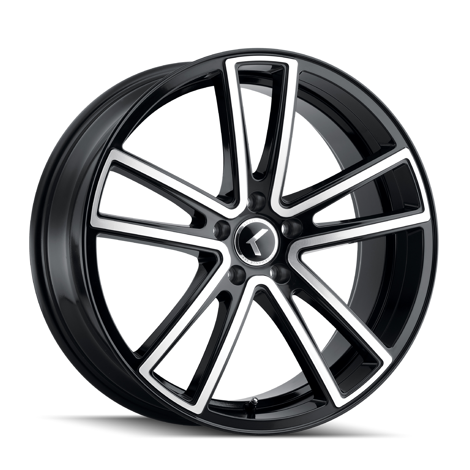 KRAZE LUSSO KR190 22X8.5 38 5x115 BLACK/MACHINED