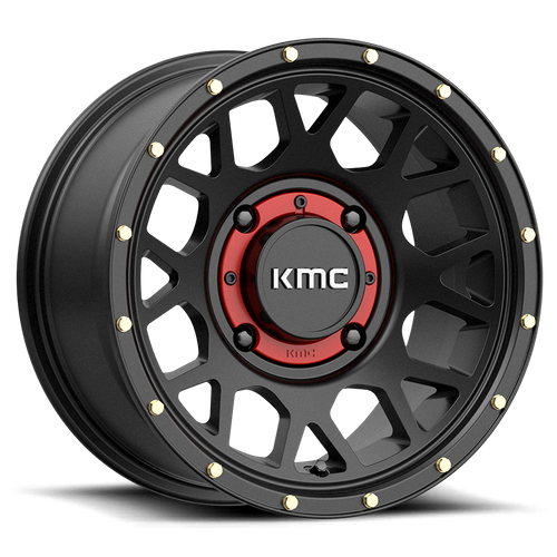 KMC Powersports KS135 GRENADE 15X6 38 4X137/4X137 Satin Black