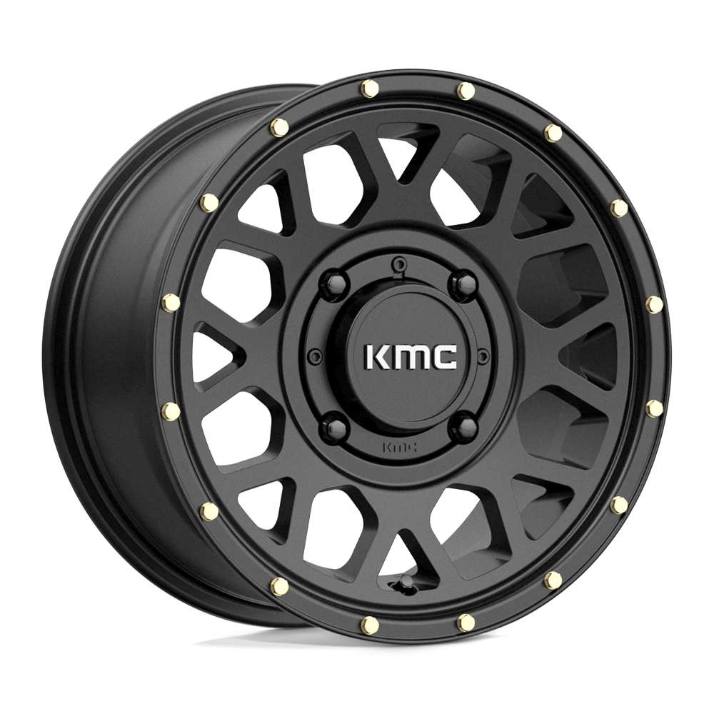 KMC Powersports KS135 GRENADE 14X7 38 4X137/4X137 Satin Black