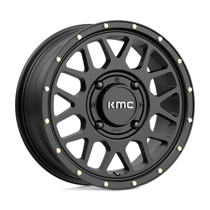 KMC Powersports KS135 GRENADE 15X6 38 4X137/4X137 Satin Black