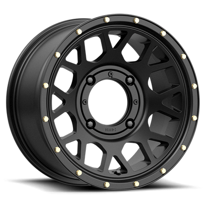 KMC Powersports KS135 GRENADE 14X7 38 4X137/4X137 Satin Black