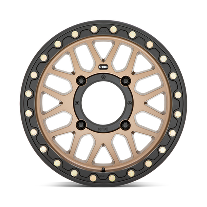 KMC Powersports KS235 GRENADE BEADLOCK 15X7 10 4X156/4X156 Satin Bronze