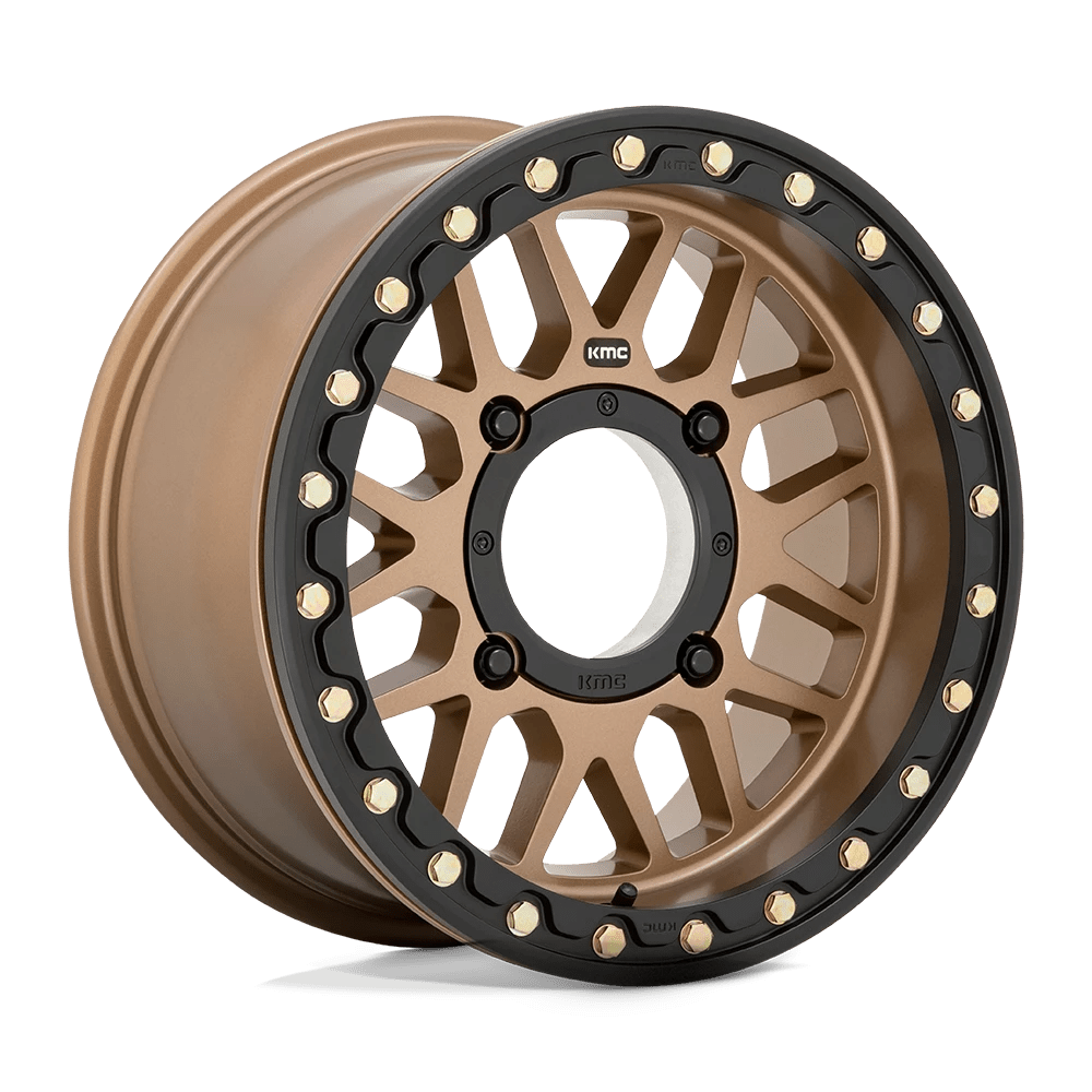 KMC Powersports KS235 GRENADE BEADLOCK 15X7 10 4X156/4X156 Satin Bronze