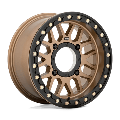 KMC Powersports KS235 GRENADE BEADLOCK 15X7 10 4X137/4X137 Satin Bronze