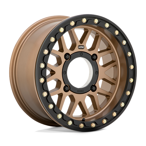 KMC Powersports KS235 GRENADE BEADLOCK 15X7 10 4X137/4X137 Satin Bronze