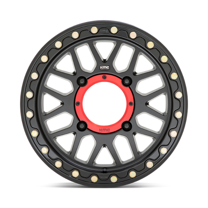 KMC Powersports KS235 GRENADE BEADLOCK 15X7 10 4X156/4X156 Satin Black
