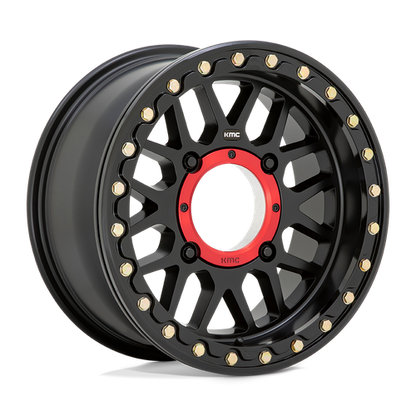 KMC Powersports KS235 GRENADE BEADLOCK 15X7 10 4X156/4X156 Satin Black