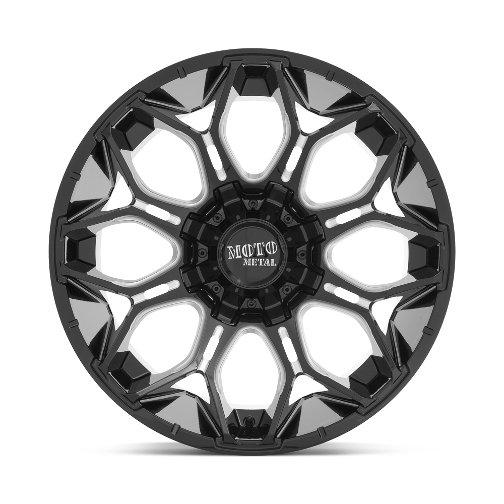 Moto Metal MO808 SNIPER 20X10 -18 8X165.1 Gloss Black Milled