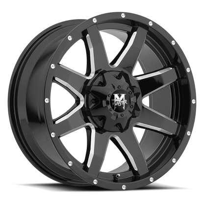 OFF ROAD MONSTER M08 M08 20X9 0MM 6X135/6X139.7 GLOSS BLACK MILLED | M08060702GBML
