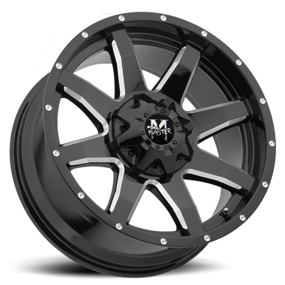 OFF ROAD MONSTER M08 M08 20X9 0MM 6X135/6X139.7 GLOSS BLACK MILLED | M08060702GBML