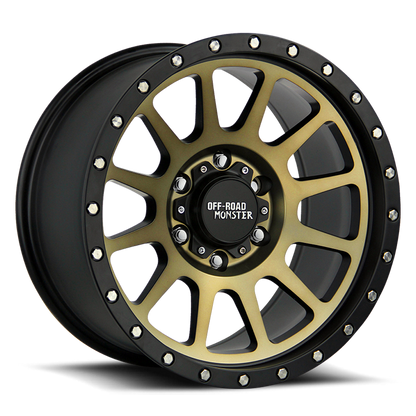 OFF ROAD MONSTER M10 M10 17X9 0MM 5X127 FLAT BLACK MACHINED BRONZE | M10752700BBZ