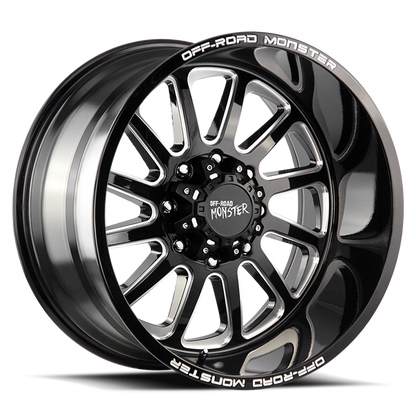 OFF ROAD MONSTER M17 M17 20X10 NEG 19MM 5X150 GLOSS BLACK MILLED | M170550N19GBML