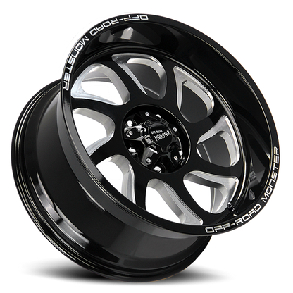 OFF ROAD MONSTER M22 M22 22X12 NEG 44MM 6X139.7 GLOSS BLACK MILLED | M22212639N44GBML