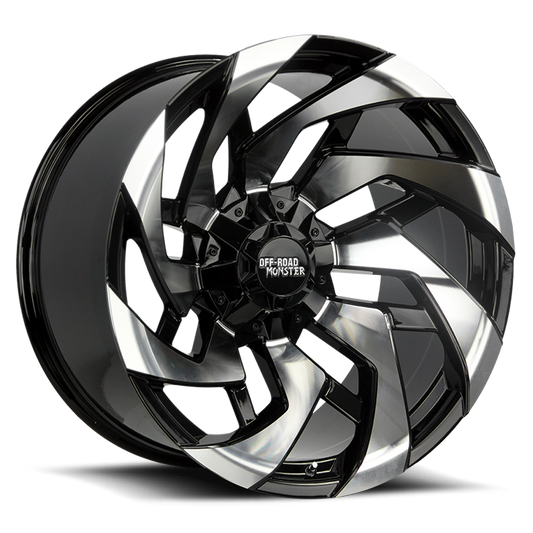 OFF ROAD MONSTER M24 M24 20X10 NEG 19MM 6X135/6X139.7 GLOSS BLACK MACHINED | M240607N19GBM