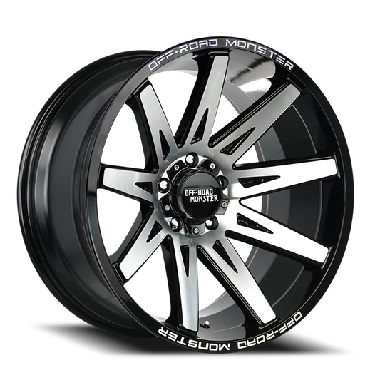 OFF ROAD MONSTER M25 M25 20X10 NEG 19MM 6X139.7 GLOSS BLACK MACHINED | M250639N19GBM