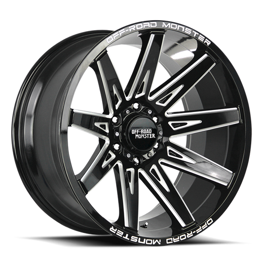 OFF ROAD MONSTER M25 M25 20X10 NEG 19MM 6X135 GLOSS BLACK MILLED | M250635N19GBML