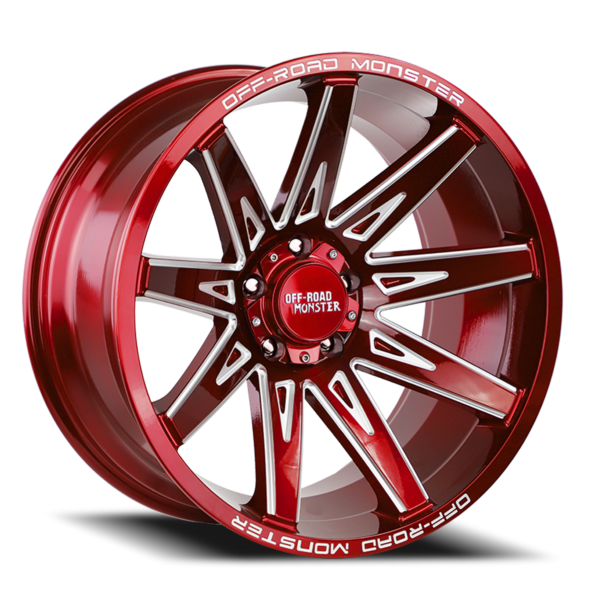 OFF ROAD MONSTER M25 M25 20X10 NEG 19MM 6X139.7 CANDY RED MILLED | M250639N19RML