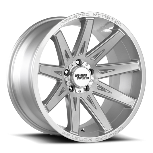 OFF ROAD MONSTER M25 M25 22X12 NEG 44MM 6X139.7 BRUSHED FACE SILVER | M25212639N44BFS